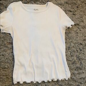 Women’s xs white ribbed top